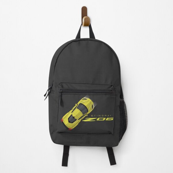 Item preview, Yellow Chevy Corvette C8 Illustration designed and sold by blackdogshop.