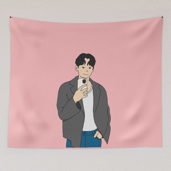Item preview, Man with Phone designed and sold by mysakura.