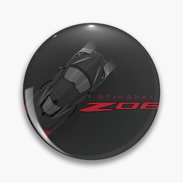 Item preview, Black Chevy Corvette C8 Illustration designed and sold by blackdogshop.