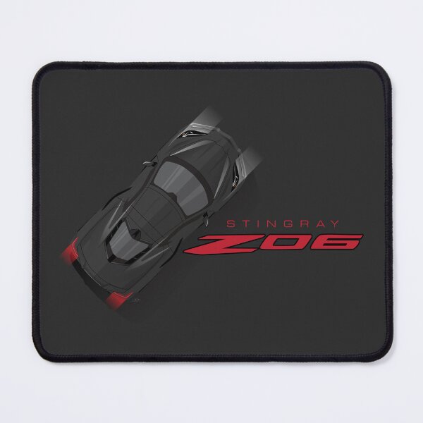 Item preview, Black Chevy Corvette C8 Illustration designed and sold by blackdogshop.