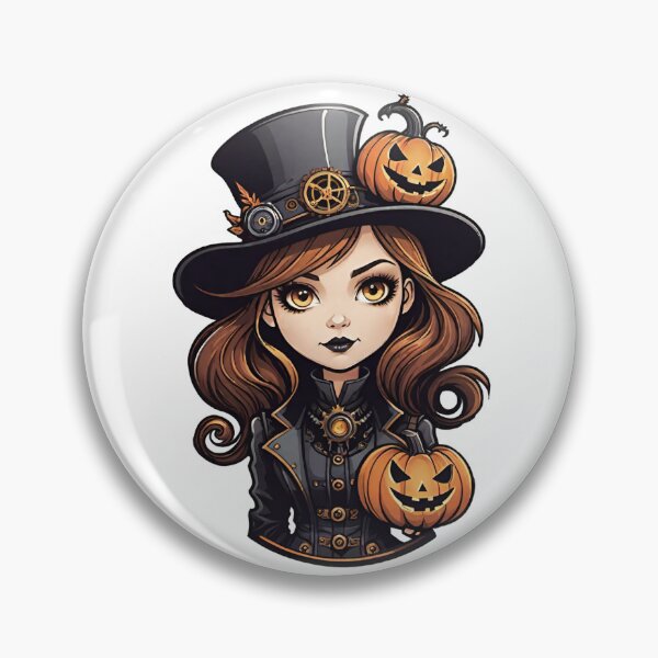 Item preview, Steampunk Halloween Gold-Eyed girl designed and sold by themachinedream.