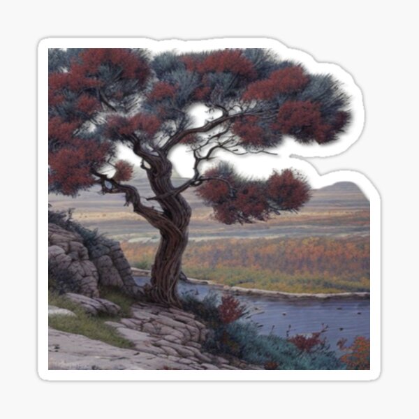The beauty of nature in autumn Sticker