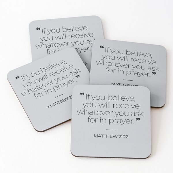 Item preview, Bible Verse Matthew 21:22 designed and sold by TonsPOD.