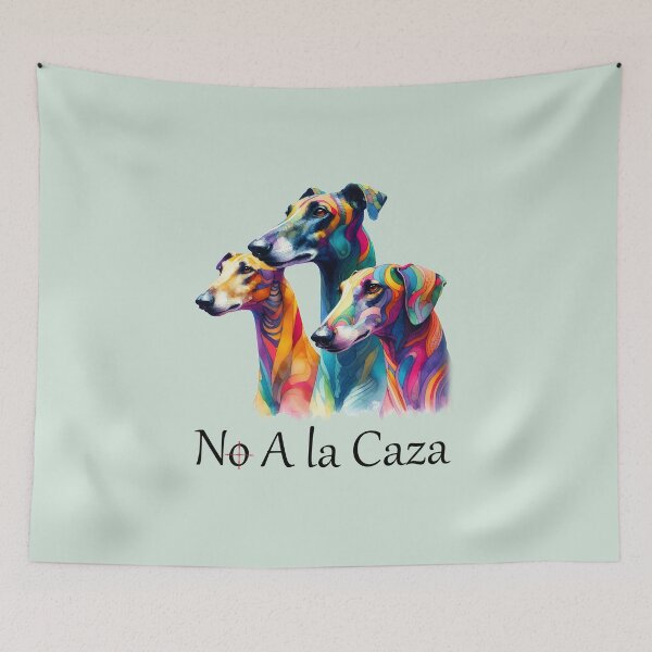 Item preview, No A la Caza! - Galgo Español in watercolor designed and sold by Berlini.