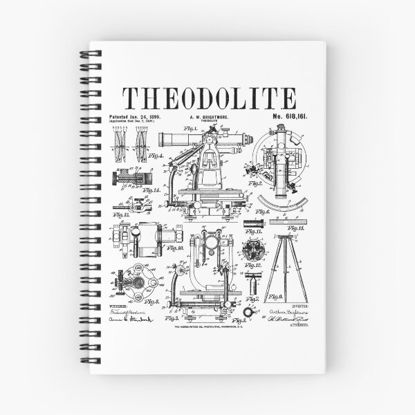 Item preview, Surveyor Property Land Surveying Theodolite Vintage Patent designed and sold by GrandeDuc.