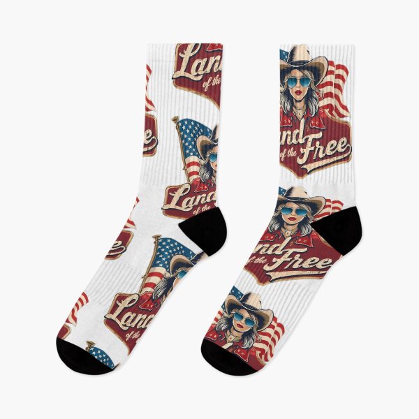 Item preview, Vintage American Woman Cowboy Land Of The Free designed and sold by PlanetMarker.
