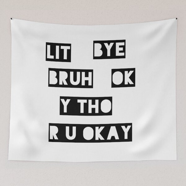 Item preview, Instagram Stickers Bundle - Lit Bye Bruh Ok Y Tho R U Okay designed and sold by SusurrationStud.