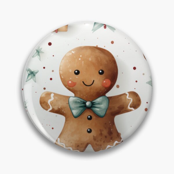 Item preview, Gingerbread man seasonal seamless pattern tile designed and sold by MiraCleAI.