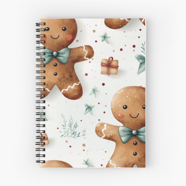 Item preview, Gingerbread man seasonal seamless pattern tile designed and sold by MiraCleAI.
