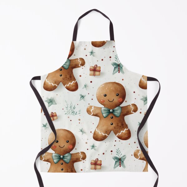 Item preview, Gingerbread man seasonal seamless pattern tile designed and sold by MiraCleAI.