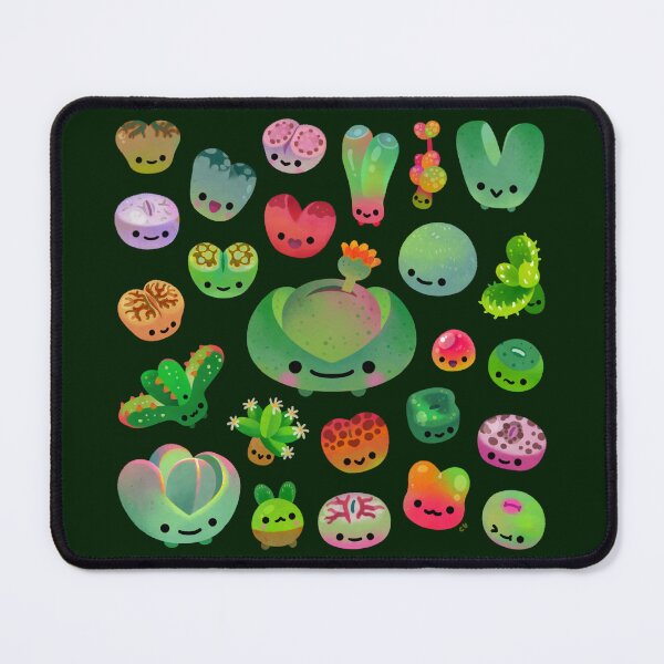 Item preview, Baby succulent 3 - Mesembs (dark) designed and sold by pikaole.