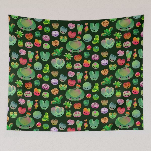 Item preview, Baby succulent 3 - Mesembs (dark) designed and sold by pikaole.