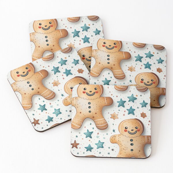 Item preview, Gingerbread man seasonal seamless pattern tile designed and sold by MiraCleAI.