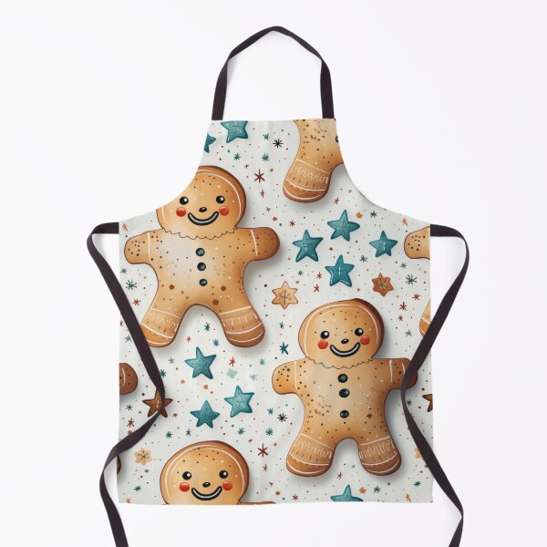 Item preview, Gingerbread man seasonal seamless pattern tile designed and sold by MiraCleAI.