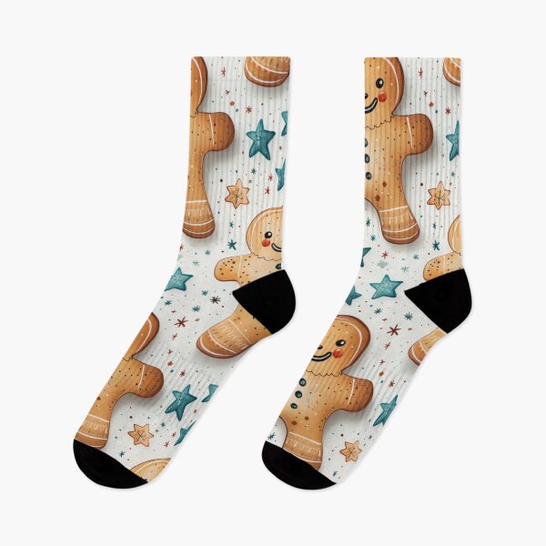 Item preview, Gingerbread man seasonal seamless pattern tile designed and sold by MiraCleAI.
