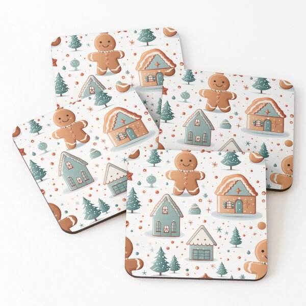 Item preview, Gingerbread man seasonal seamless pattern tile designed and sold by MiraCleAI.