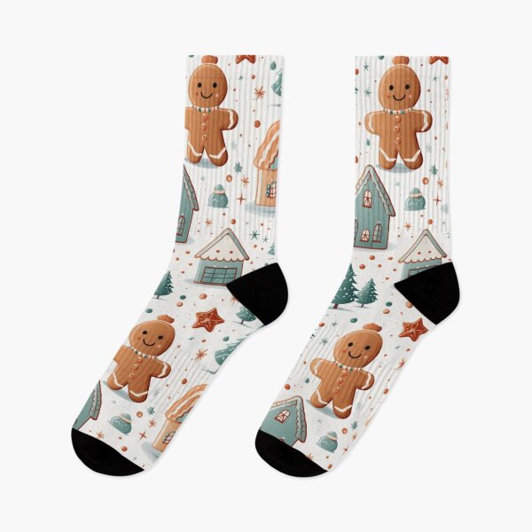 Item preview, Gingerbread man seasonal seamless pattern tile designed and sold by MiraCleAI.