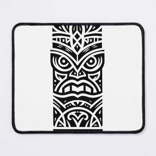 Item preview, Polynesian Tiki Mask Artwork - Elevate Your Style with Tribal Elegance designed and sold by MiszungART.