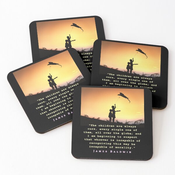 Item preview, James Baldwin quote: The children are always ours, every single one of them, all over the globe; designed and sold by artbleed.