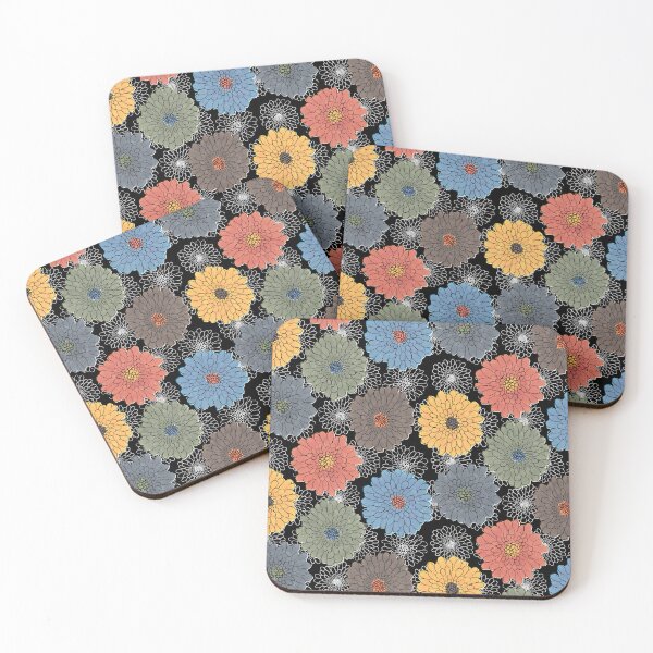 Item preview, Fall Chrysanthemum Black designed and sold by WickedRefined - Nicole Demereckis.
