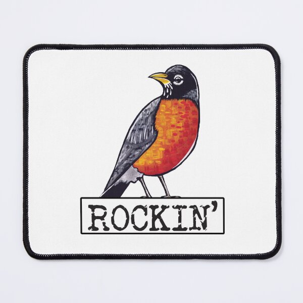 Item preview, Rockin' Robin Hand painted Bird With Typewriter Font designed and sold by TheRainFamily.
