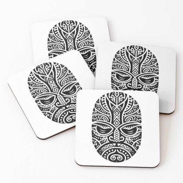 Item preview, Polynesian Tribal Mask Artwork - Enhance Your Space with Cultural Elegance designed and sold by MiszungART.
