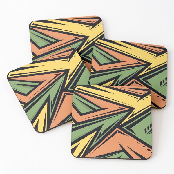 Item preview, Abstract Retro Racing Pattern designed and sold by RockBeeDesigns.