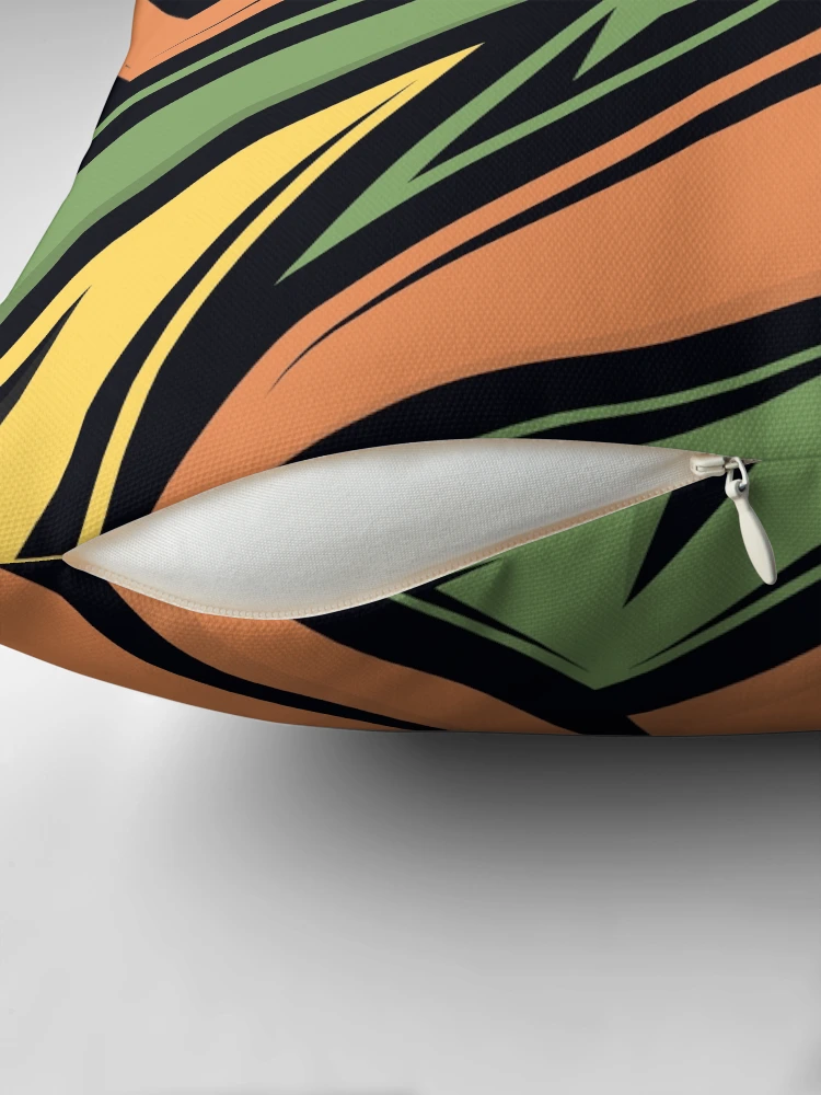 Thumbnail 2 of 4, Pillow, Abstract Retro Racing Pattern designed and sold by RockBeeDesigns.