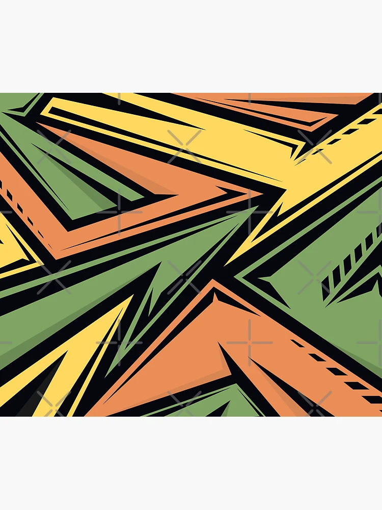 Thumbnail 5 of 5, Mouse Pad, Abstract Retro Racing Pattern designed and sold by RockBeeDesigns.