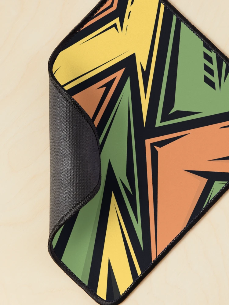 Thumbnail 2 of 5, Mouse Pad, Abstract Retro Racing Pattern designed and sold by RockBeeDesigns.