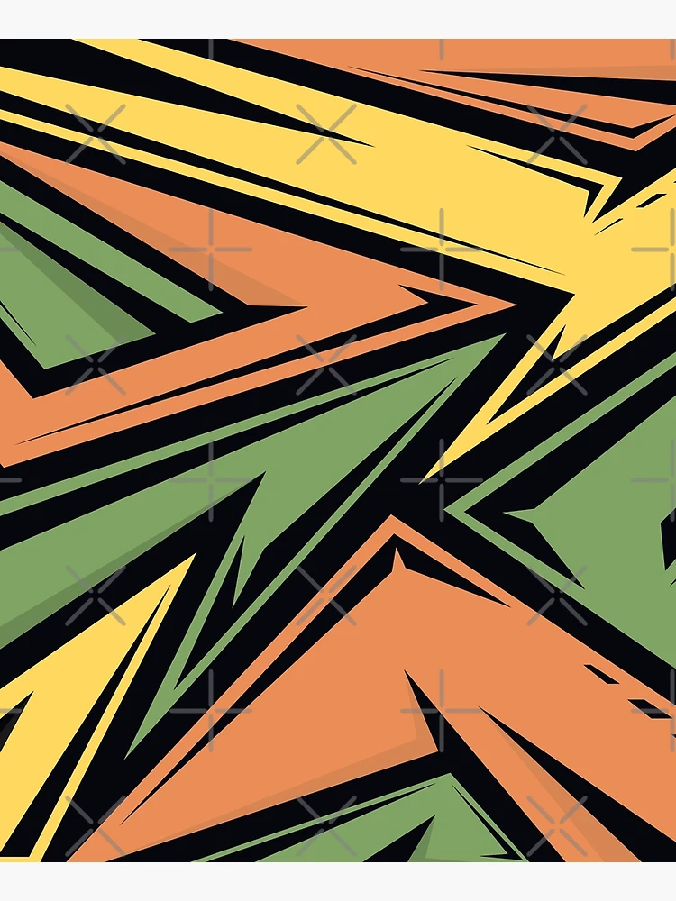 Thumbnail 6 of 6, Apron, Abstract Retro Racing Pattern designed and sold by RockBeeDesigns.