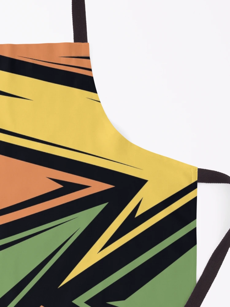 Thumbnail 3 of 6, Apron, Abstract Retro Racing Pattern designed and sold by RockBeeDesigns.