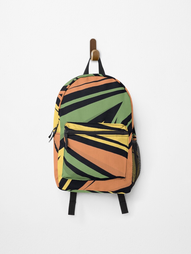 Thumbnail 1 of 3, Backpack, Abstract Retro Racing Pattern designed and sold by RockBeeDesigns.
