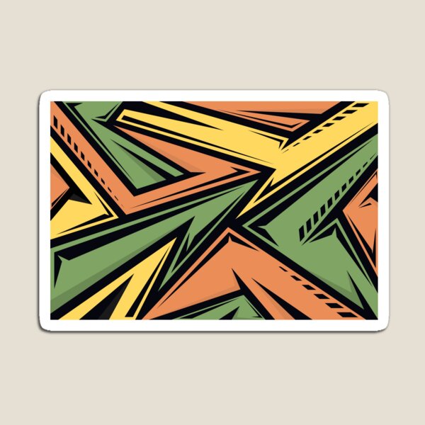 Item preview, Abstract Retro Racing Pattern designed and sold by RockBeeDesigns.