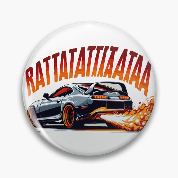 Item preview, 1998 Vintage JDM Supra Car 2JZ Engine on Fire Furious Ratata designed and sold by 8fifty8.