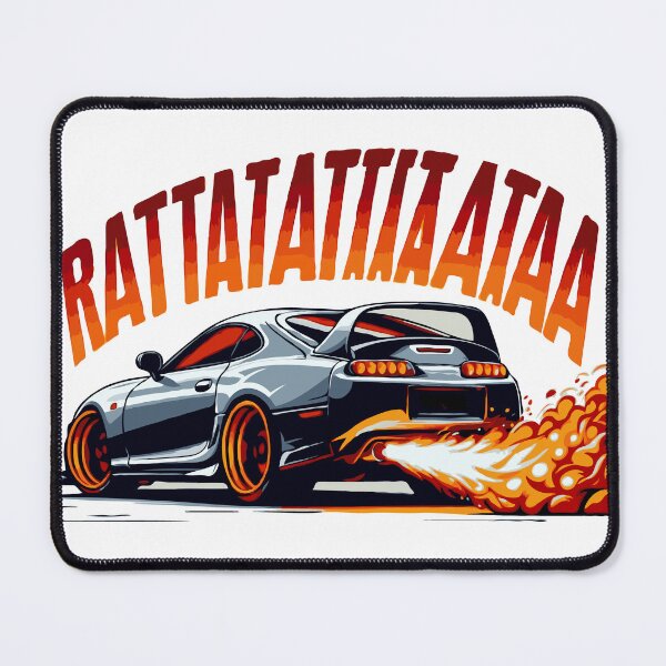 Item preview, 1998 Vintage JDM Supra Car 2JZ Engine on Fire Furious Ratata designed and sold by 8fifty8.