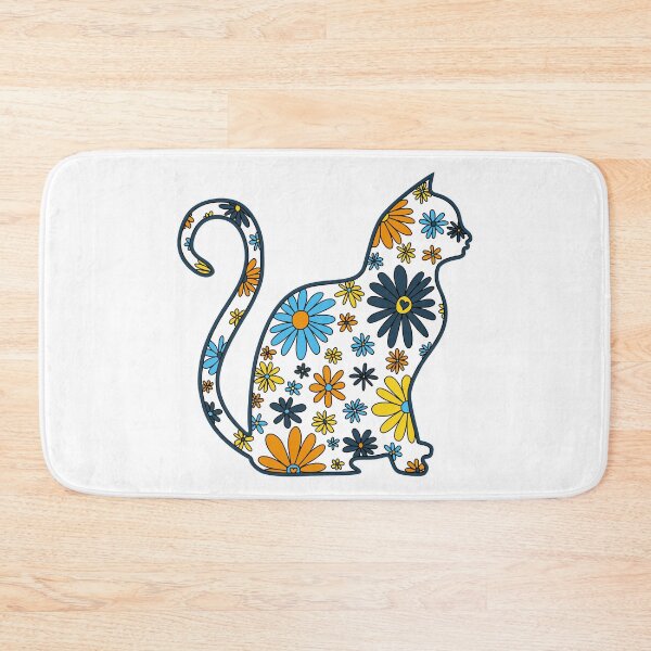 Item preview, Flower doodle cat LGBTQ+ AroAce Sunset Pride Flag designed and sold by JoyfulJen.