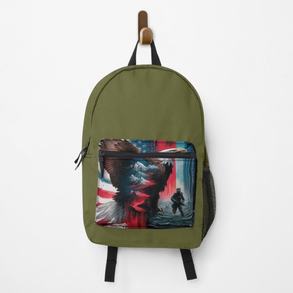 Item preview, Independence Day Valor: Eagle and Soldier Tribute designed and sold by PurpleMoss.