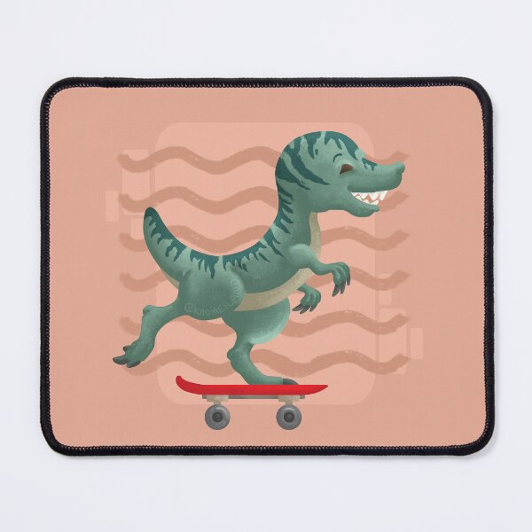 Item preview, Velociraptor Riding on Skateboard designed and sold by Khotekmei.