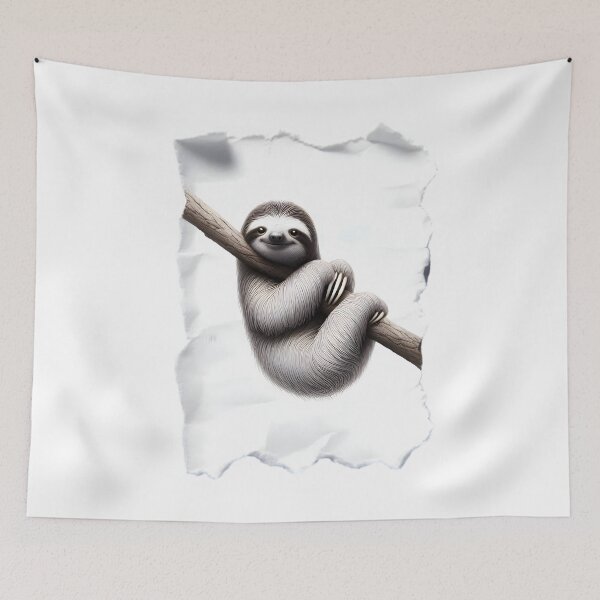 Item preview, Enigmatic Revelation Sloth Serenity designed and sold by AI-Only Creations.