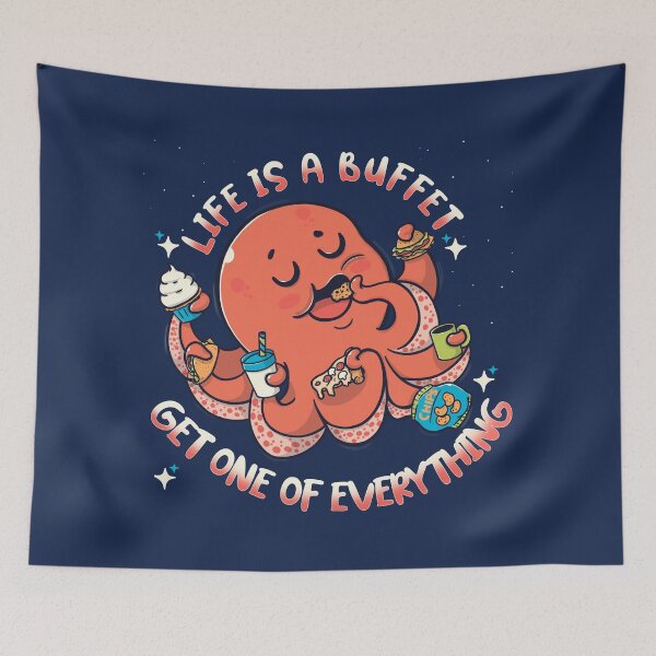 Item preview, Life is a buffet designed and sold by Freecheese.