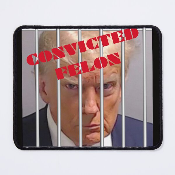 Item preview, Convicted Felon Donald Trump behind Bars designed and sold by PrairieRidgeDesigns.