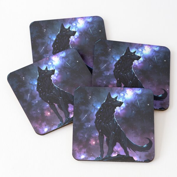 Item preview, Sinister Wolf in Cosmic Night designed and sold by PurelyPrints.