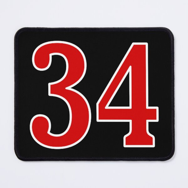 Item preview, tRump Guilty - 34 felony counts - Number 34 (red white pm black) designed and sold by Thelittlelord.