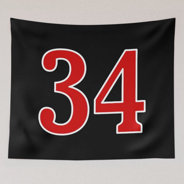 Item preview, tRump Guilty - 34 felony counts - Number 34 (red white pm black) designed and sold by Thelittlelord.