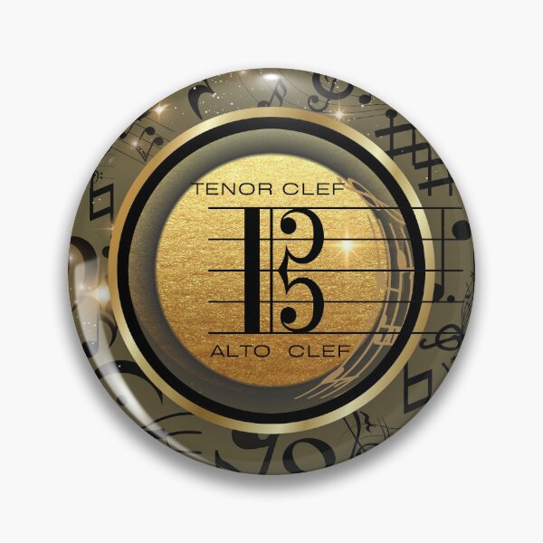 Item preview, Music Everywhere On Tenor/Alto Clef Original Graphic Artwork designed and sold by BrightrDayMusicArt.