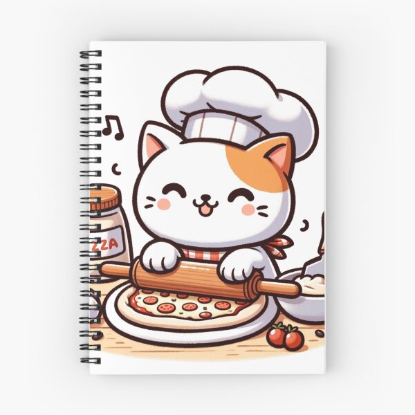 Item preview, Cat making a pizza  designed and sold by NTKSHOP11.