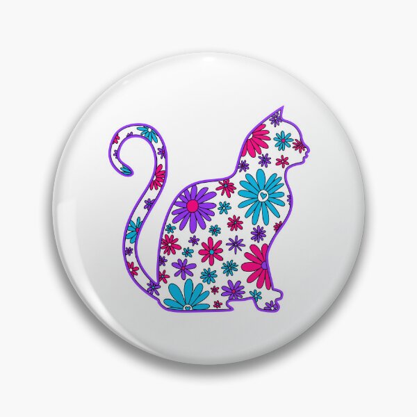 Item preview, Flower doodle cat LGBTQ+ Androgyne Pride Flag designed and sold by JoyfulJen.