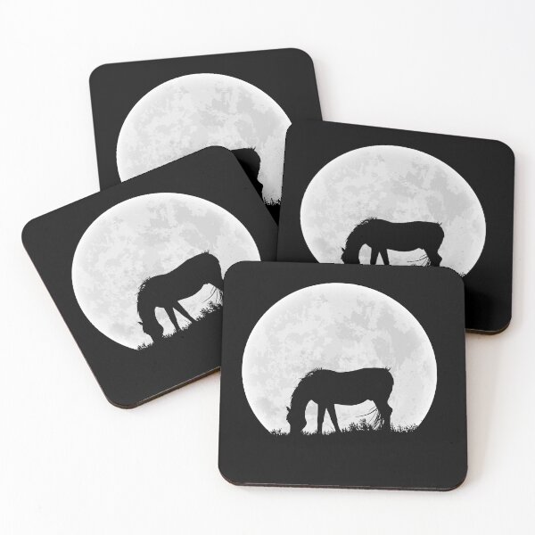 Item preview, Moon Silhouette of a Grazing Horse designed and sold by STUDIO-72.