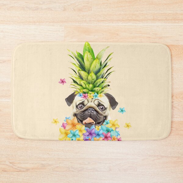 Item preview, Pug, pug face and colorful butterflies, pug lovers, gift for pug lovers designed and sold by Collagedream.